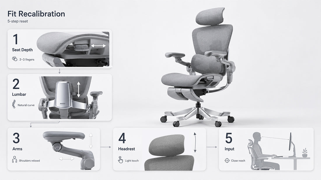 Ergonomic Chair Maintenance and Fit Recalibration: Keep Performance Stable Over Time