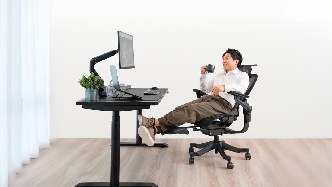 Ergonomic chair lumbar support adjustment demonstration