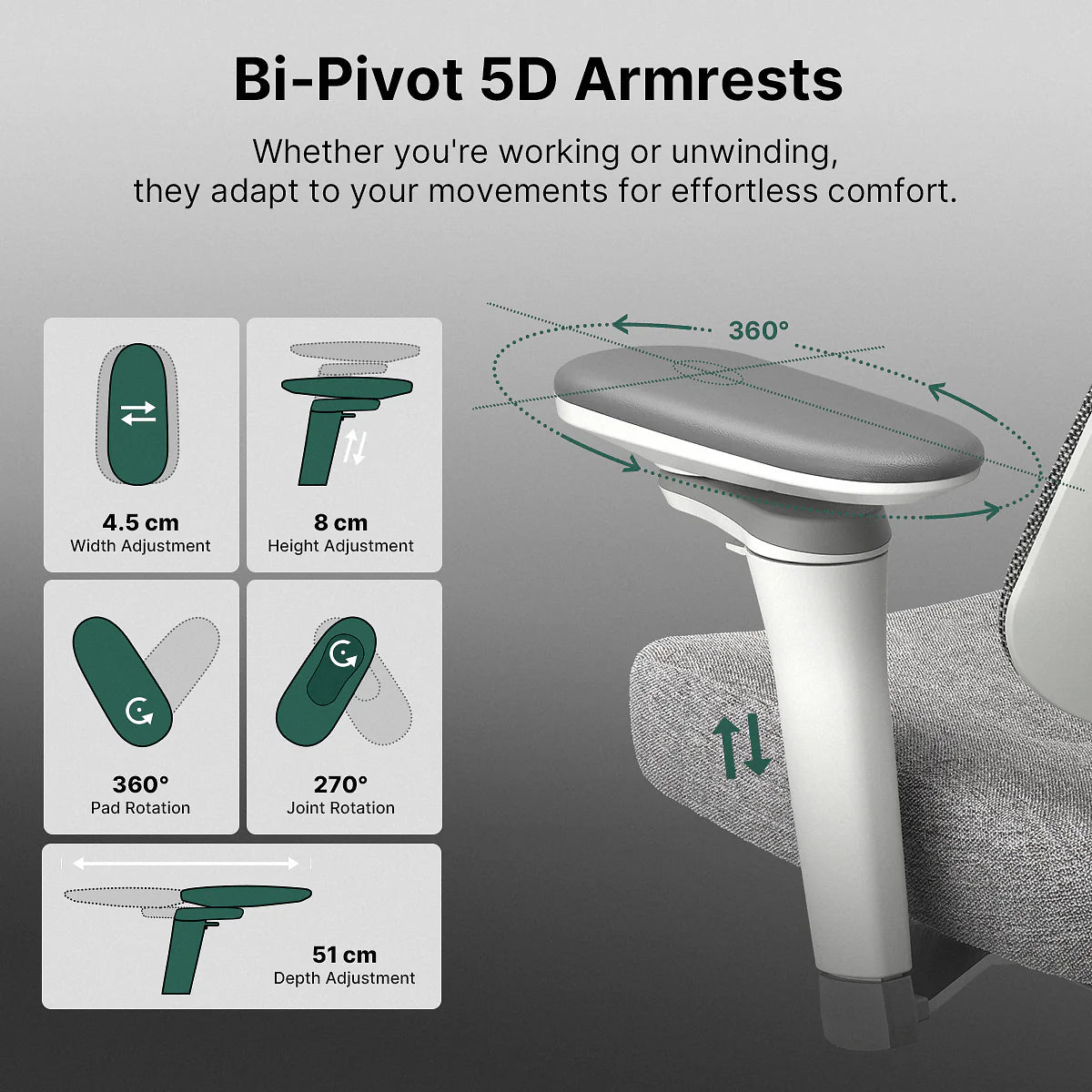 Hinomi D3 Ergonomic Office Chair