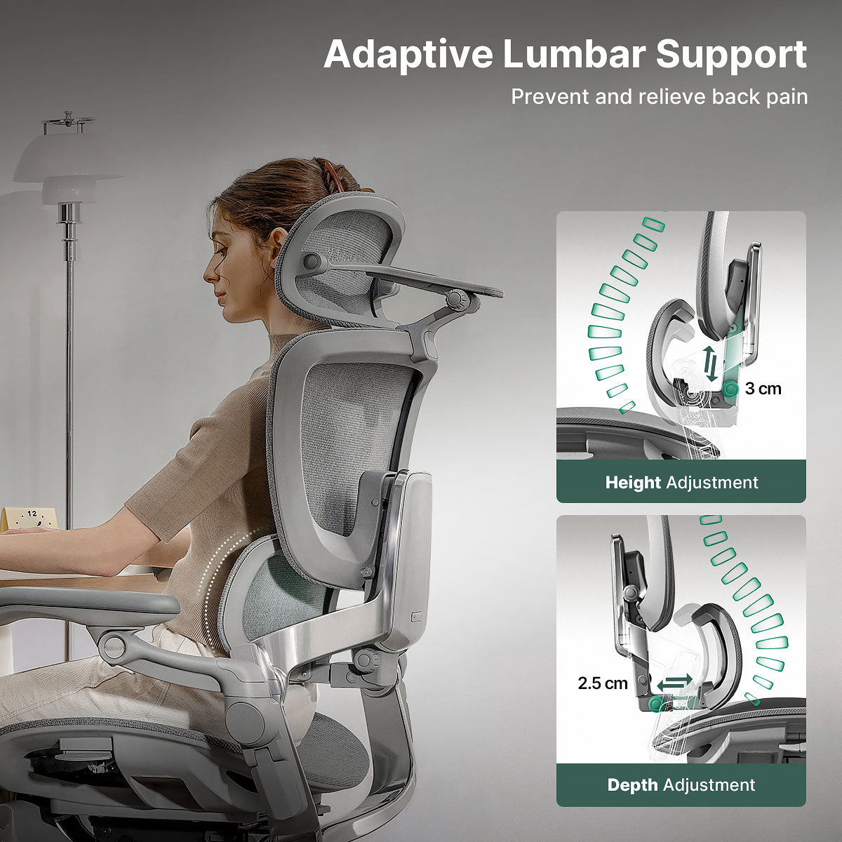 Hinomi H2 Pro Ergonomic Office Chair with Optional Leg Rest