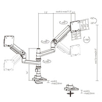 HINOMI MovMax Heavy Duty Monitor Arm