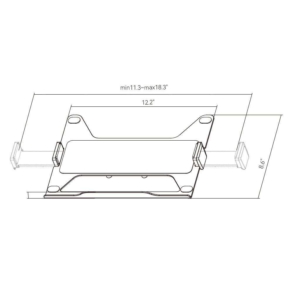 HINOMI Laptop Tray for Monitor Arm