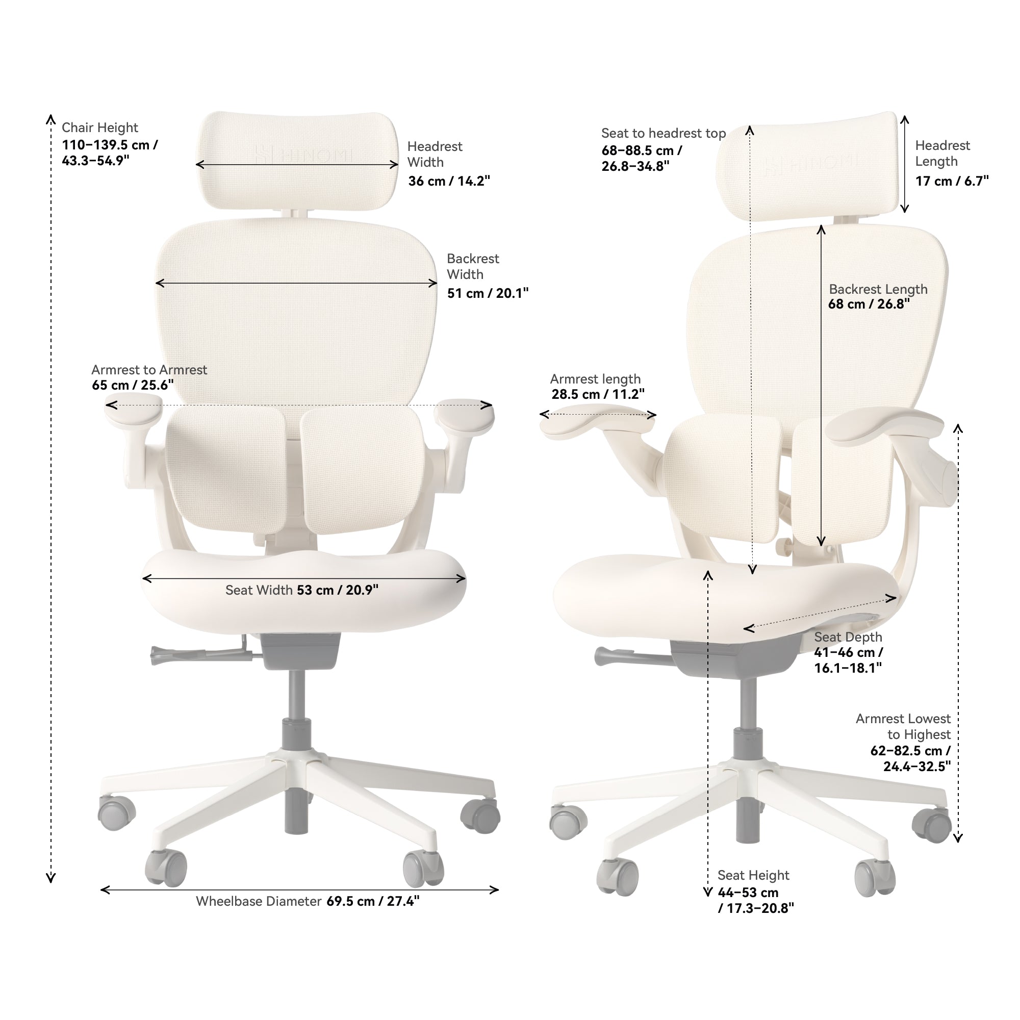 (Pre-Order) Hinomi Q2 Ergonomic Office Chair with Free Footrest