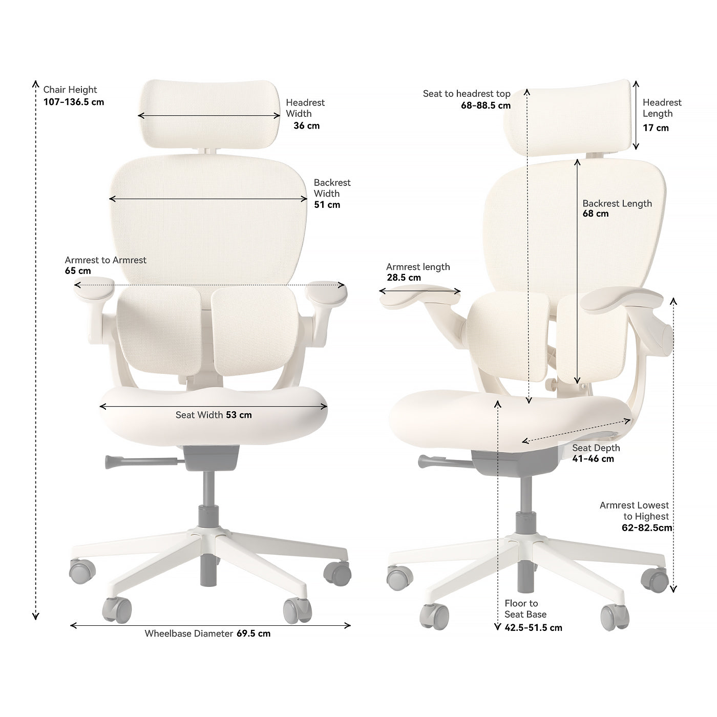 (Pre-Order) Hinomi Q2 Ergonomic Office Chair with Free Footrest