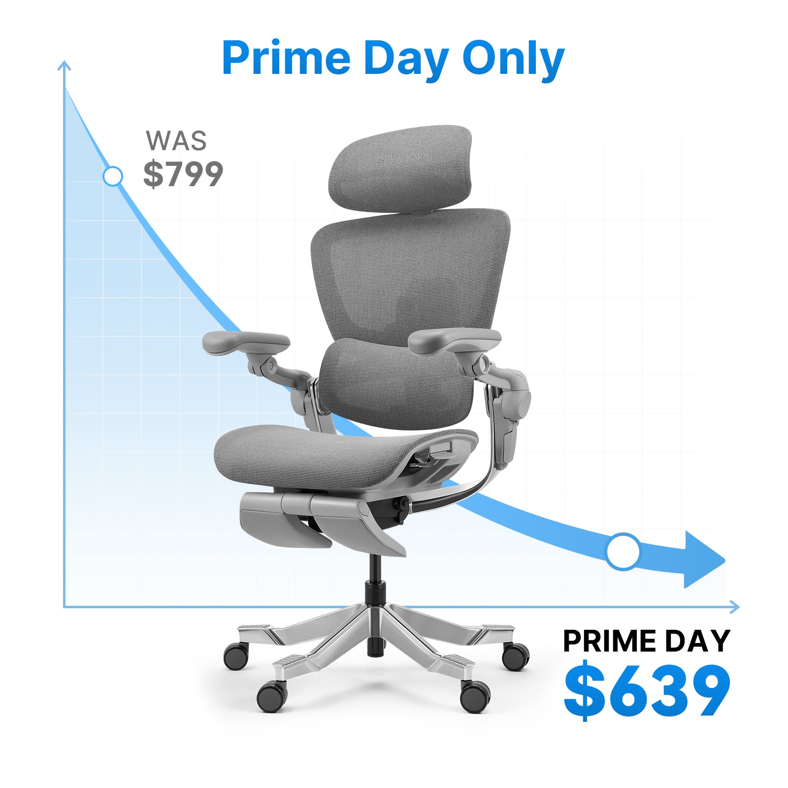 Hinomi H2 Pro Ergonomic Office Chair with Selectable Footrest