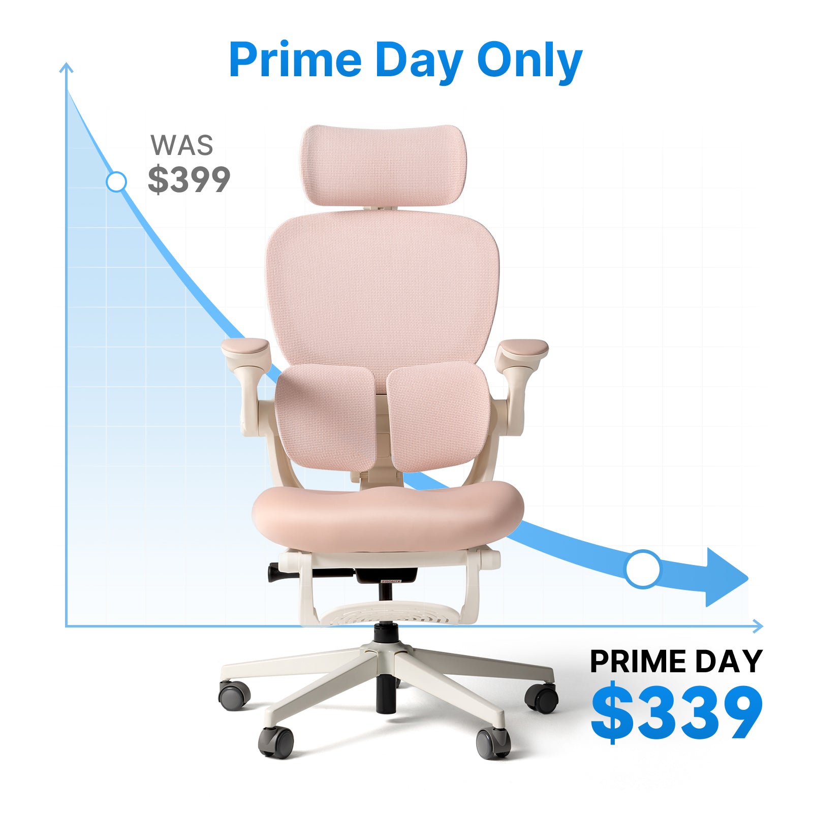 Hinomi Q2 Ergonomic Office Chair with Free Footrest