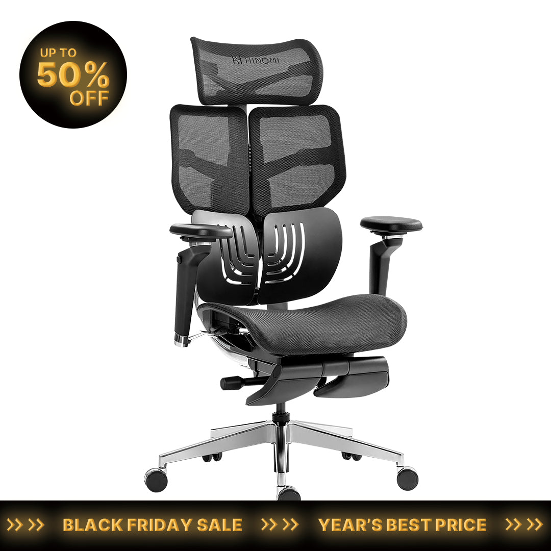 Hinomi X1 Ergonomic Office Chair with Footrest
