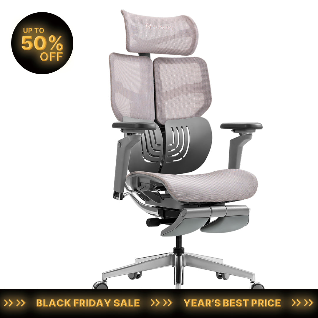 Hinomi X1 Ergonomic Office Chair with Footrest
