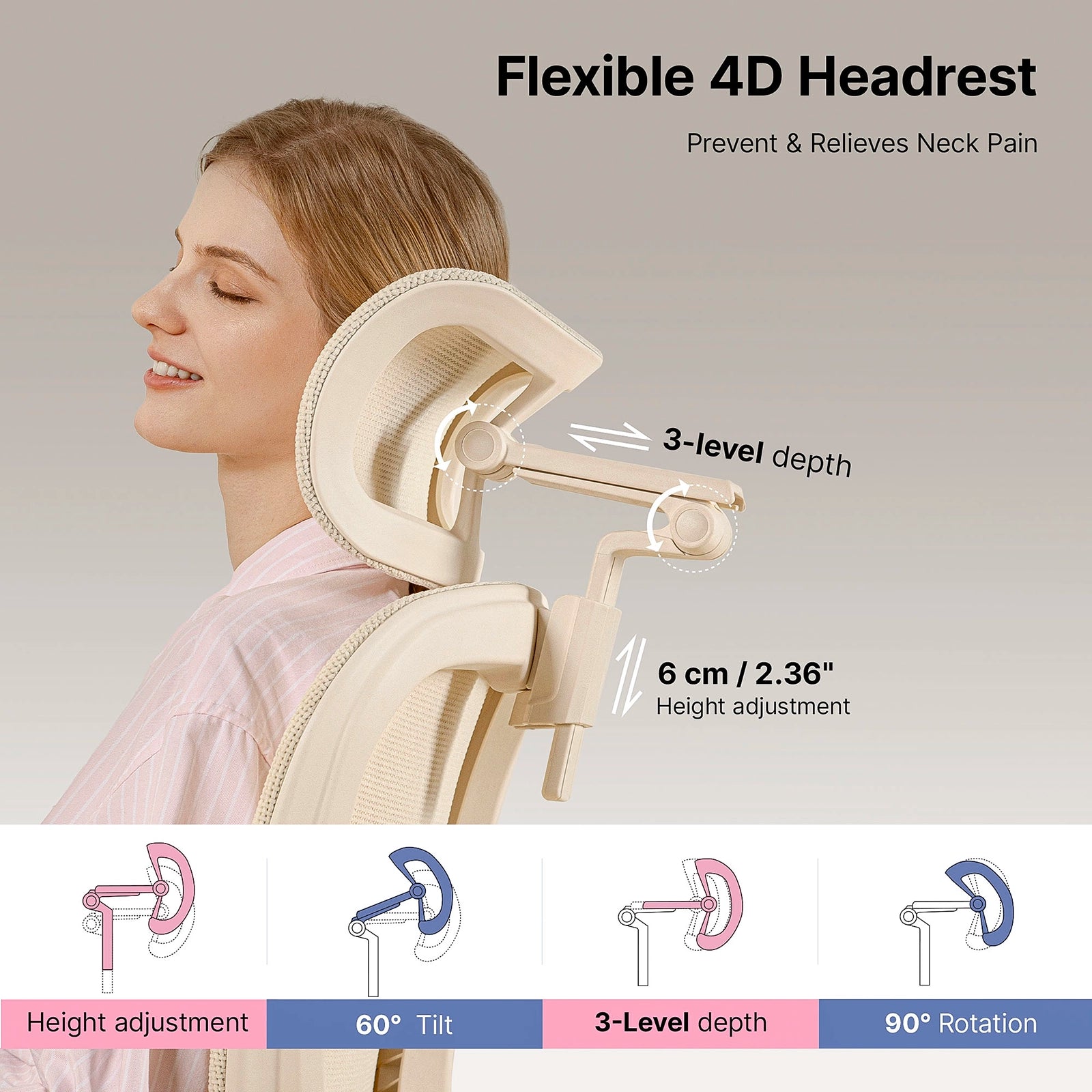 (Pre-Order) Hinomi Q2 Ergonomic Office Chair with Free Footrest