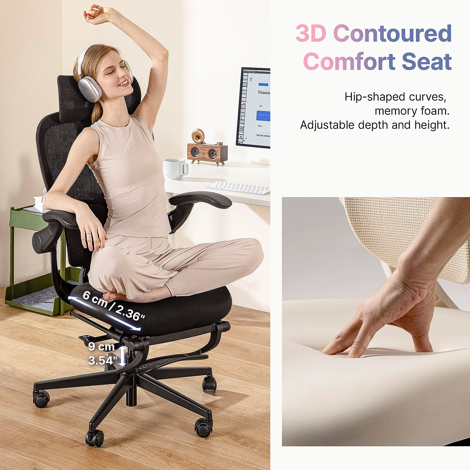 (Pre-Order) Hinomi Q2 Ergonomic Office Chair with Free Footrest