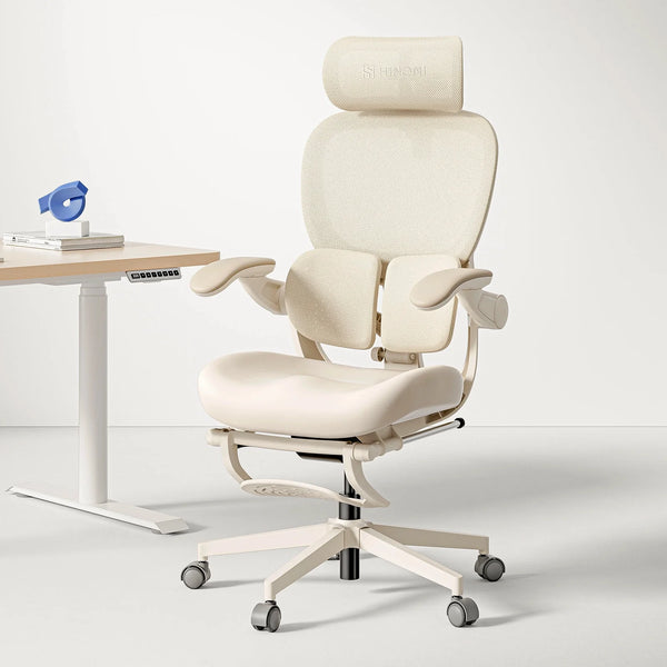 Hinomi Q2 Ergonomic Office Chair with Leg Rest & 3D Lumbar Support