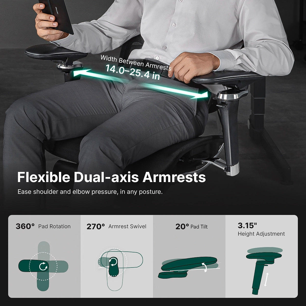 Hinomi X2 Pro Ergonomic Office Chair - Successor to X1