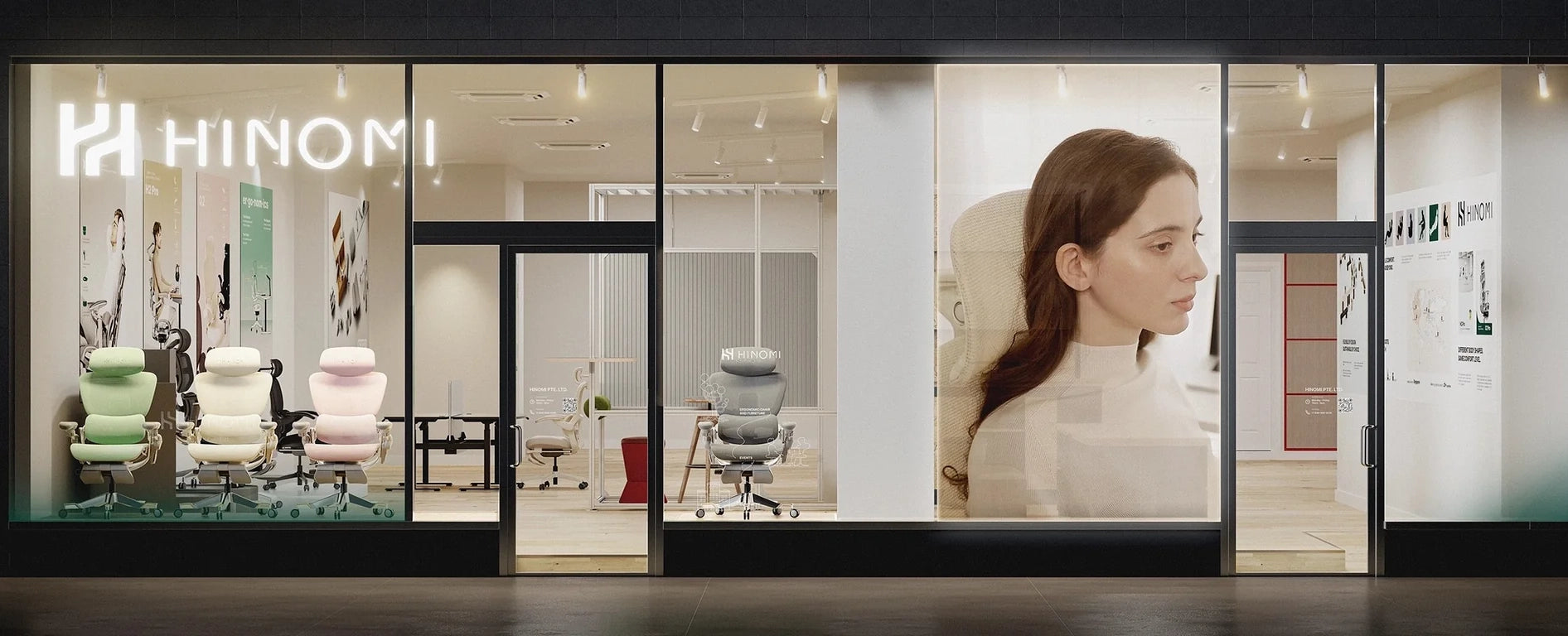 Hinomi New York showroom storefront
